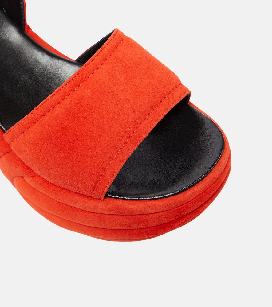 Pucci Pucciami suede wedge platform sandals