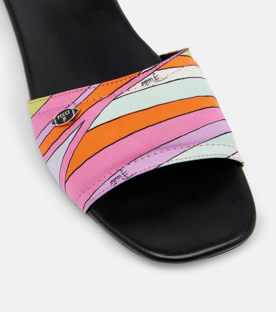 Pucci Yummy Iride twill slides - Multicoloured Slides