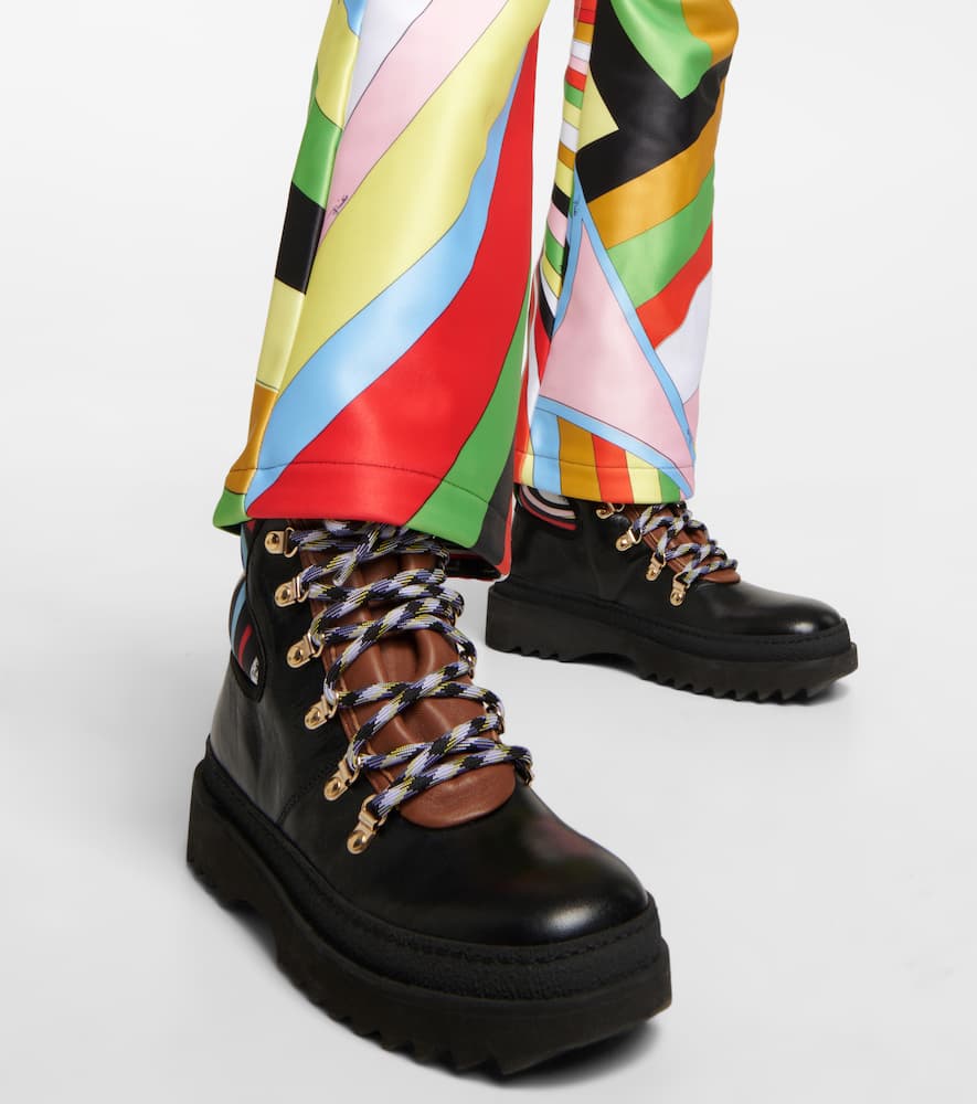 Pucci x Fusalp printed leather ankle boots