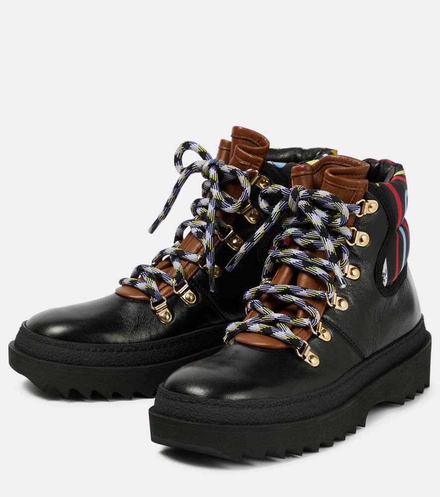 Pucci x Fusalp printed leather ankle boots