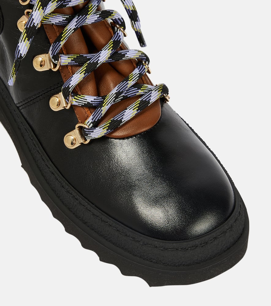 Pucci x Fusalp printed leather ankle boots