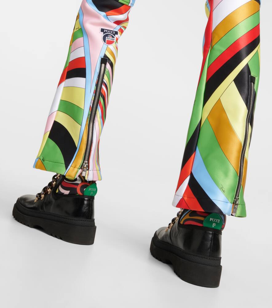 Pucci x Fusalp printed leather ankle boots