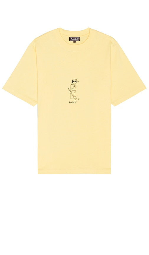 Quiet Golf Golf Dad T-Shirt in Yellow - Quiet Golf Golf Dad T-shirt en jaune - Quiet Golf 高尔夫爸爸黄色 T 恤 - Quiet Golf Golf Dad T-Shirt in Gelb - Quiet Golf 골프 아빠 티셔츠 옐로우 색상 - T-shirt da golf Quiet Golf Golf Dad in giallo