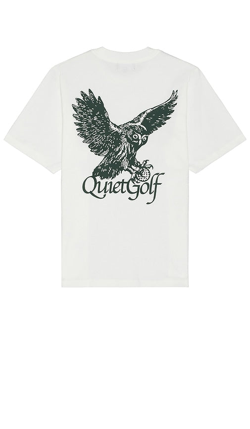 Quiet Golf Hunter T-Shirt in White - T-shirt Quiet Golf Hunter en blanc - Quiet Golf Hunter 白色 T 恤 - Quiet Golf Hunter T-Shirt in Weiß - 콰이어트 골프 헌터 티셔츠화이트 색상 - T-shirt tranquilla per cacciatore di golf in bianco