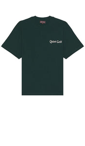 Quiet Golf Pennant T-Shirt in Dark Green