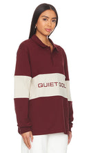 Quiet Golf Qg Sport Long Sleeve Polo in Burgundy