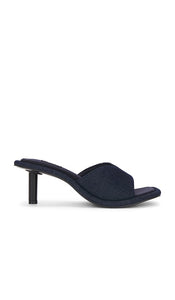 R0AM Chevy Sandal in Blue | Dark Denim Heeled Sandals for Women