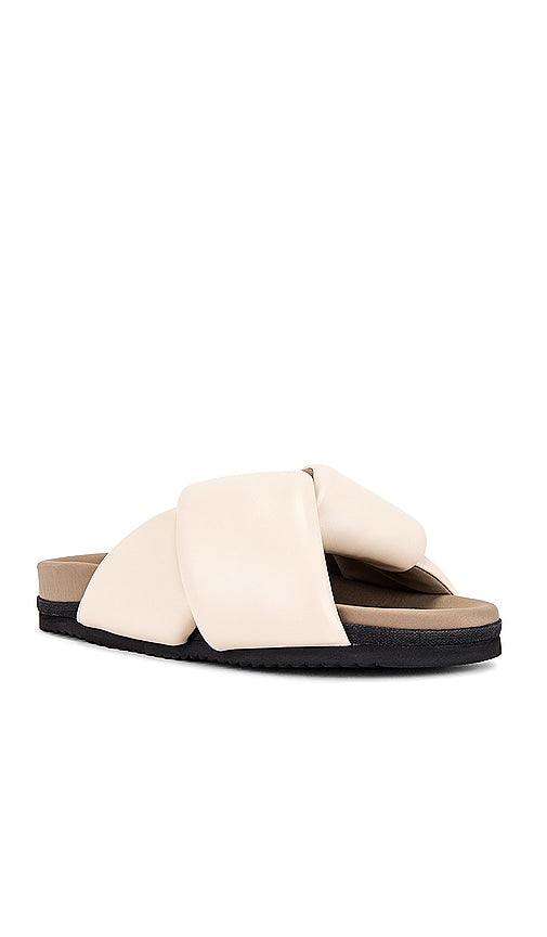 R0AM Foldy Puffy Sandal in Cream