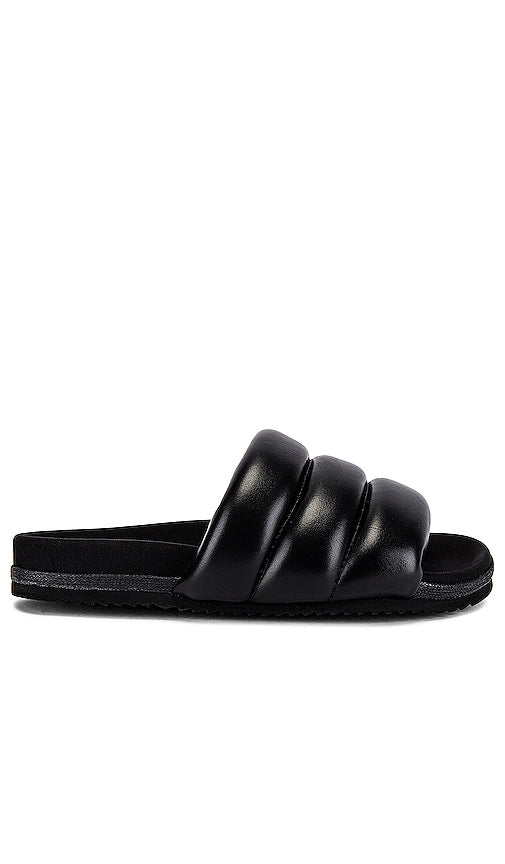 R0AM The Puffy Slide in Black - R0AM Le toboggan gonflé en noir - R0AM 黑色 Puffy 拖鞋 - R0AM Die Puffy Slide in Schwarz - R0AM 더 퍼피 슬라이드 블랙 색상 - R0AM La ciabatta gonfia in nero