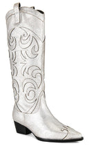 RAYE Appaloosa Boot in Metallic Silver