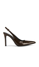RAYE Calla Pump in Chocolate | Chocolate Brown Sling Back Heels for Women