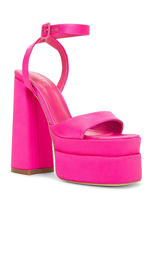 RAYE Casia Ankle Strap Platform in Fuchsia