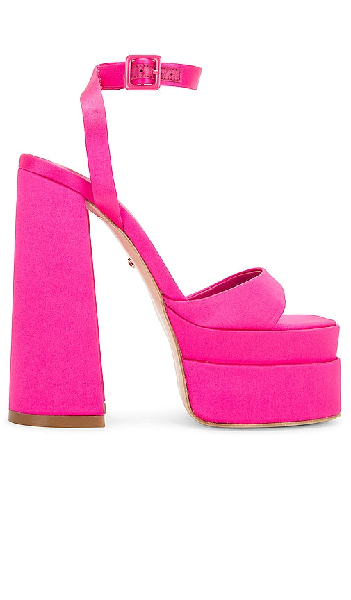RAYE Casia Ankle Strap Platform in Fuchsia - Plateforme à bride de cheville RAYE Casia en fuchsia - RAYE Casia 紫红色踝带厚底鞋 - RAYE Casia Knöchelriemen-Plateau in Fuchsia - RAYE Casia 앵클 스트랩 플랫폼 - Piattaforma con cinturino alla caviglia RAYE Casia in fucsia