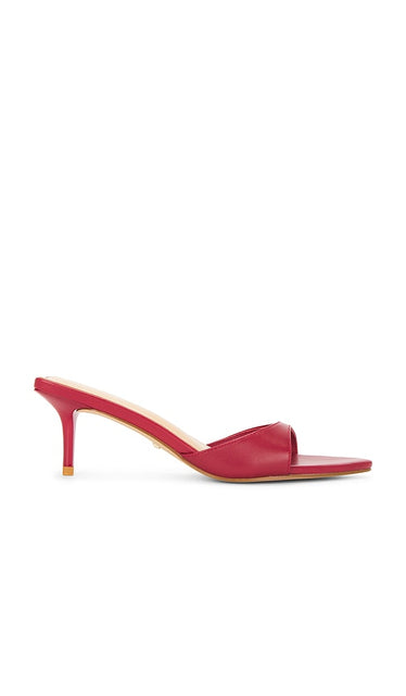 RAYE Chad Sandal in Red | Red Open Toe Heels for Women
