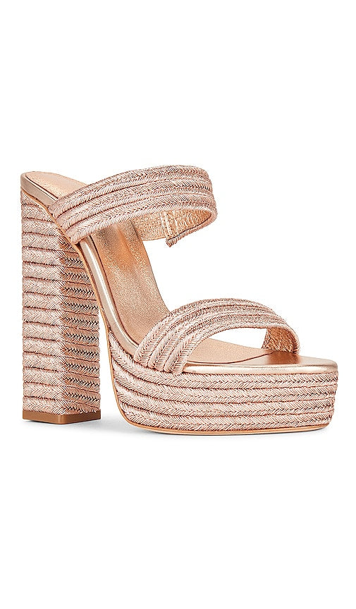 RAYE Corinna Platform in Rose Gold