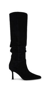 RAYE Dani Extended Calf Boot in Black | Black Knee-High Boots for Women