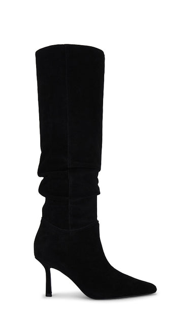 RAYE Dani Extended Calf Boot in Black | Black Knee-High Boots for Women