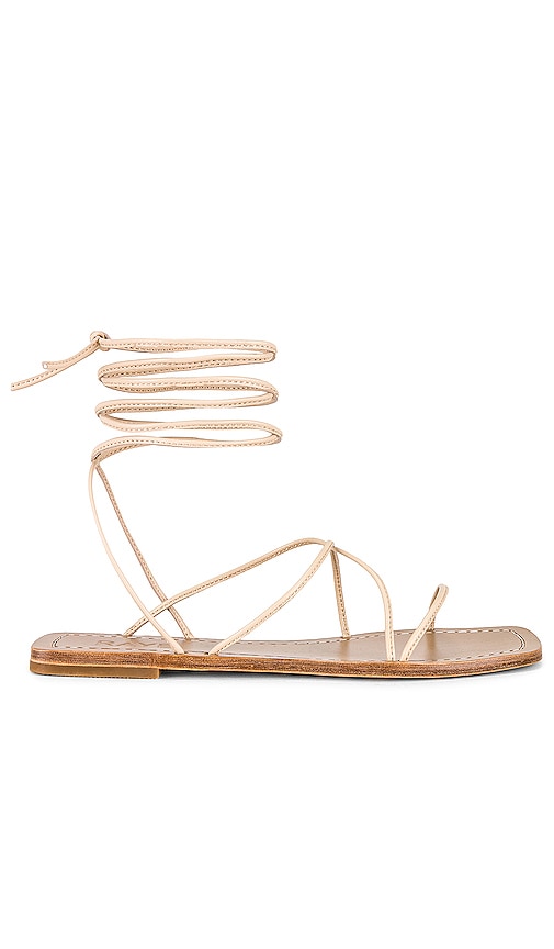 RAYE Grey Sandal in Nude - Sandale grise RAYE en nu - RAYE 灰色裸色凉鞋 - RAYE Graue Sandale in Nude - RAYE 그레이 샌들 - RAYE Sandalo grigio in color nudo
