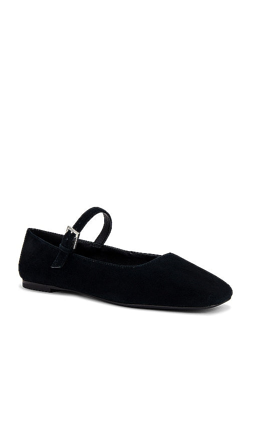 RAYE Lin Flats in Black