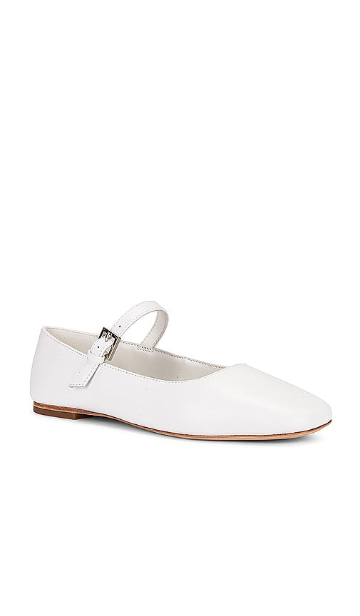 RAYE Lin Flats in White