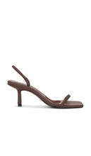 RAYE Linz Sandal in Brown | Dark Brown Heeled Sandals for Women