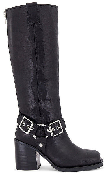 RAYE Lotta Moto Boot in Black - Botte de moto RAYE Lotta en noir - RAYE Lotta 黑色摩托车靴 - RAYE Lotta Motorradstiefel in Schwarz - RAYE Lotta 모토 부츠 블랙 색상 - Stivale da moto RAYE Lotta in nero