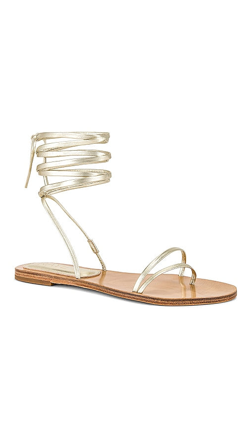 RAYE Nua Sandal in Metallic Gold