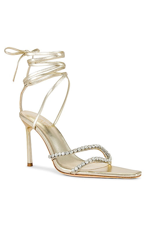 RAYE Revik Heel in Metallic Gold