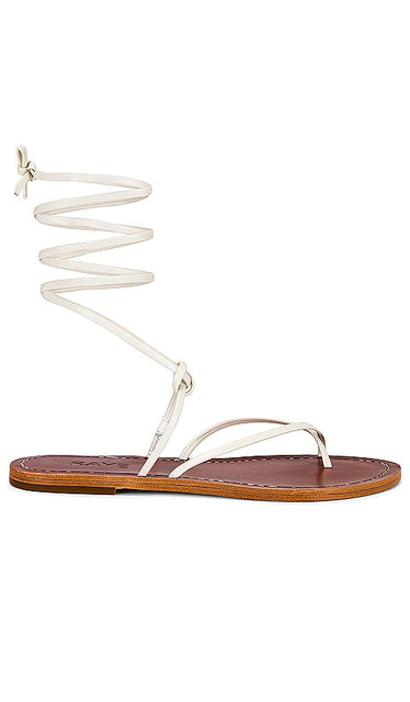 RAYE Rosario Sandal in White - Sandale RAYE Rosario en blanc - RAYE Rosario 白色凉鞋 - RAYE Rosario Sandale in Weiß - RAYE Rosario 샌들화이트 색상 - Sandalo Rosario RAYE in bianco
