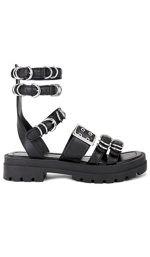 RAYE Sara Sandal in Black - Sandale RAYE Sara en noir - RAYE Sara 黑色凉鞋 - RAYE Sara Sandale in Schwarz - RAYE Sara 샌들블랙 색상 - Sandalo Sara RAYE in nero