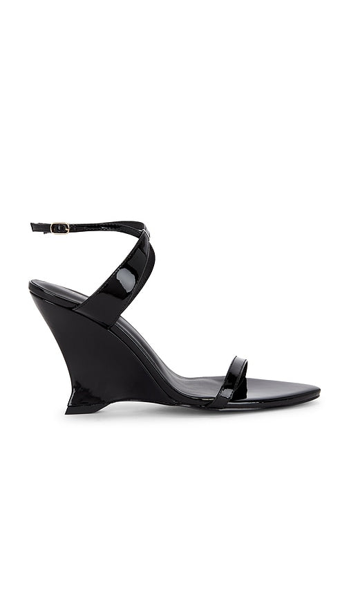 RAYE Savannah Wedge in Black | Black Black Heels for Women