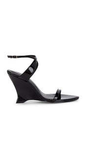 RAYE Savannah Wedge in Black | Black Black Heels for Women