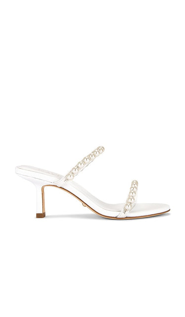 RAYE Soren Sandal in White | White Heeled Sandals for Women