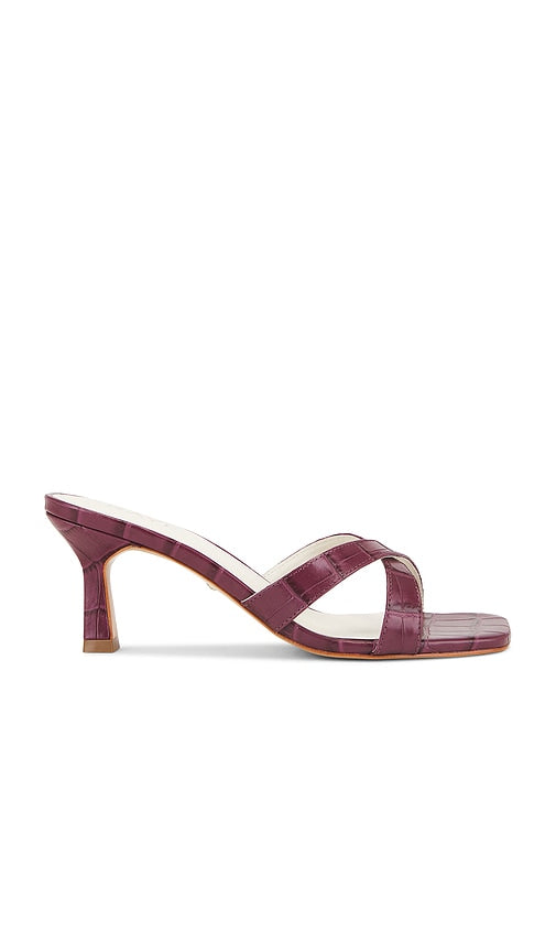 RAYE Sydney Sandal in Burgundy | Burgundy Heeled Sandals for Women
