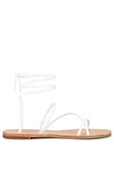 RAYE Tied up Sandal in White - RAYE Sandale nouée en blanc - RAYE 白色系带凉鞋 - RAYE gebundene Sandale in Weiß - RAYE 타이드업 샌들 화이트 색상 - RAYE Sandalo allacciato in bianco