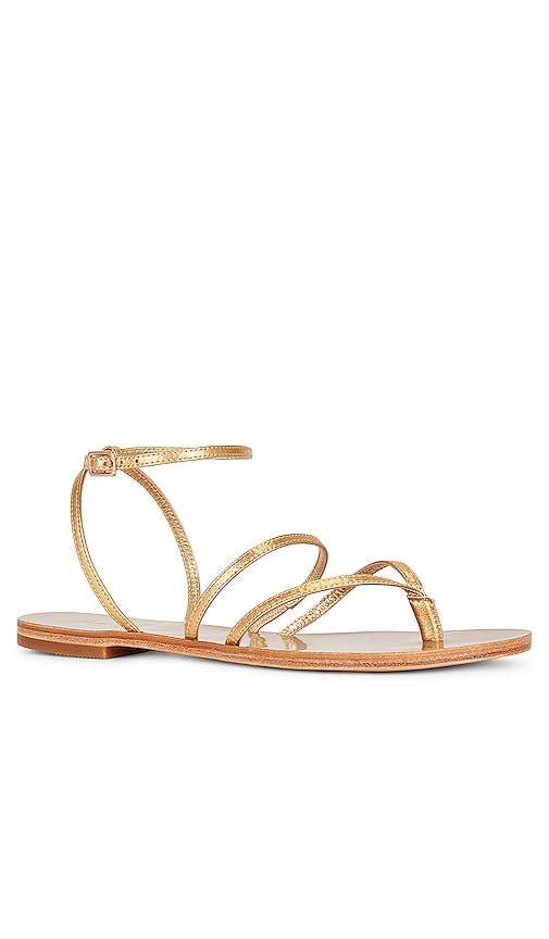 RAYE Void Sandal in Metallic Gold