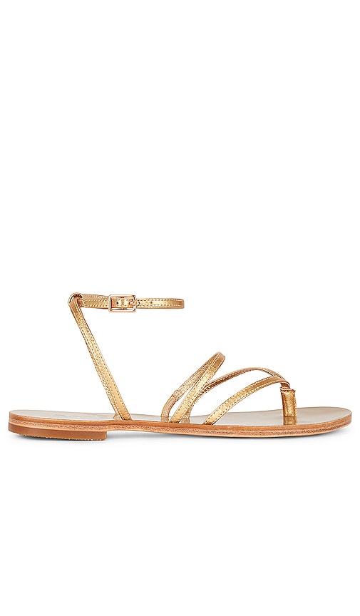 RAYE Void Sandal in Metallic Gold - Sandale RAYE Void en or métallisé - RAYE Void 金属金色凉鞋 - RAYE Void Sandale in Metallic-Gold - RAYE 보이드 샌들 - Sandalo RAYE Void in oro metallizzato