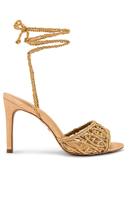 RAYE Paulo Heel in Neutral | Natural Open Toe Heels for Women