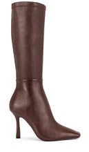 RAYE Pia Boot in Chocolate | Chocolate Brown Heeled Boots for Women