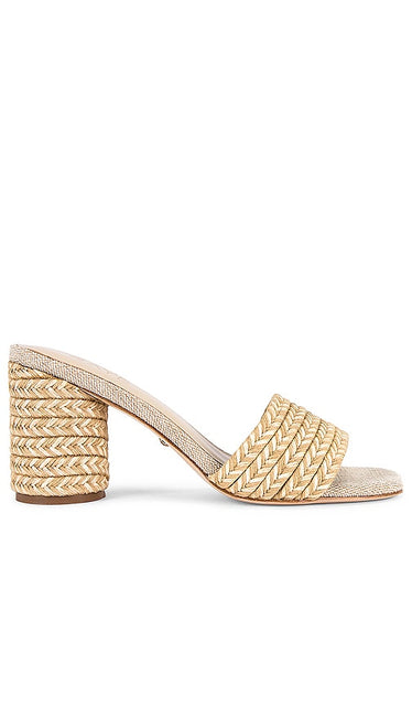 RAYE Sookies Heel in Ivory | Natural Open Toe Heels for Women