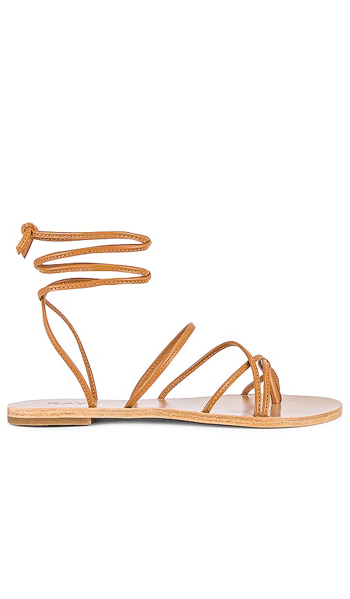 RAYE Spur Sandal in Tan | Tan Flat Sandals for Women