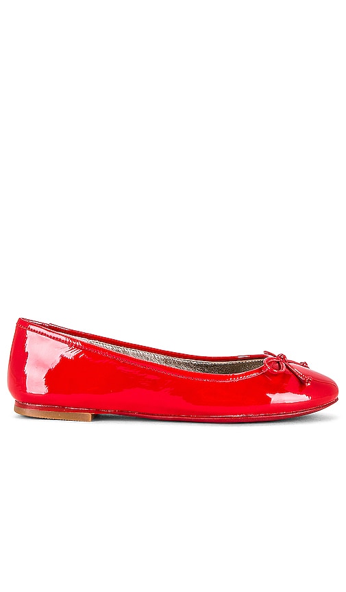 RAYE Natalia Ballet Flat in Red | Red Ballet Flats for Women