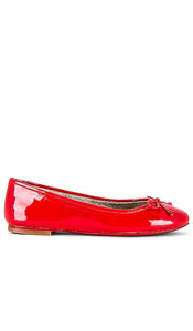 RAYE Natalia Ballet Flat in Red | Red Ballet Flats for Women