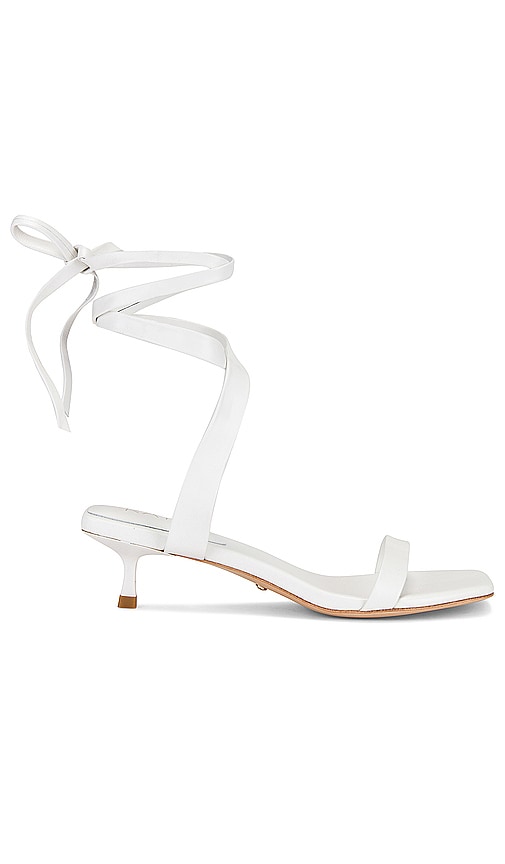RAYE Ore Heel in White | White Strappy Sandals for Women