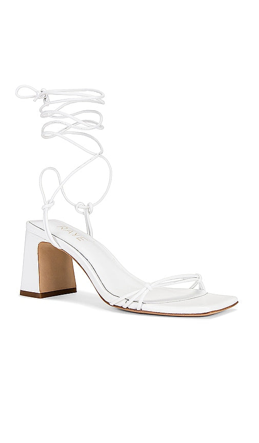 RAYE Kourtney Block Heel in White