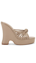 RAYE Dakota Wedge in Taupe | Taupe Wedge Sandals for Women