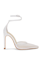 RAYE Dania Pump in White | White Mesh Pump Heels for Women