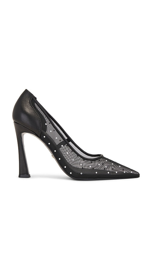 RAYE Hera Pump in Black | Black Mesh Pump Heels for Women