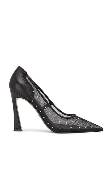 RAYE Hera Pump in Black | Black Mesh Pump Heels for Women