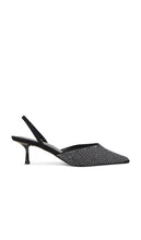 RAYE Hans Rhinestone Heel in Black | Black Black Heels for Women